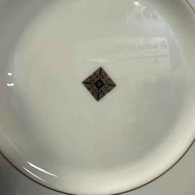 Sale Photo Thumbnail #120: 8” in beautiful condition with gold trim. Salad plates
