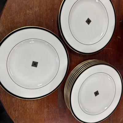 Sale Photo Thumbnail #119: 8” in beautiful condition with gold trim. Salad plates