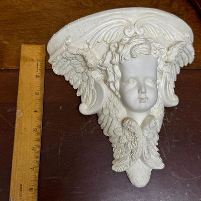 Lot of 3 Display Shelves Plaster Chalkware