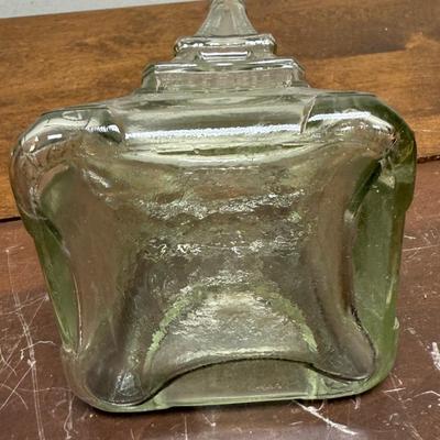 Vintage Glass Bottle Eiffel Tower Shaped
