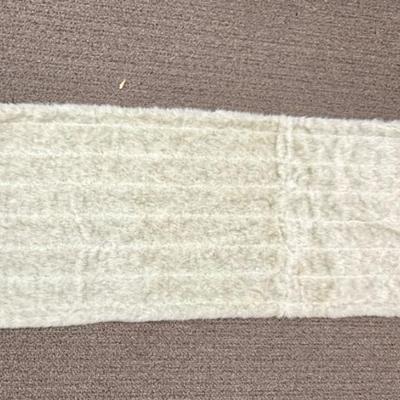 Gray Table Runner with corner tassels