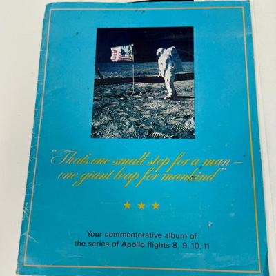 Vintage Commemorative Photo Album for Apollo 8, 9, 10 and 11.