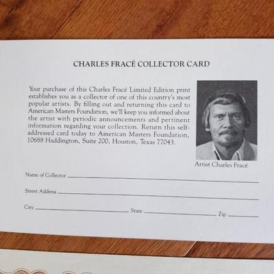 Sale Photo Thumbnail #511: 22 x 25 inches
Affadvit   1900/2500
Limited Edition Print by
Charles Frace’
Published by the American Masters Foundation’
Jacketed = in a closed envelope to protect the print
Signed = Signature on the print
  OR LETTER OF LIMITED EDITION – LOA