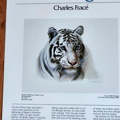 Sale Photo Thumbnail #516: pencil signed  10-17-81
16 x 20 inches 
Charles Frace’
Published by the American Masters Foundation’
Jacketed = in a closed envelope to protect the print
Signed = Signature on the print
