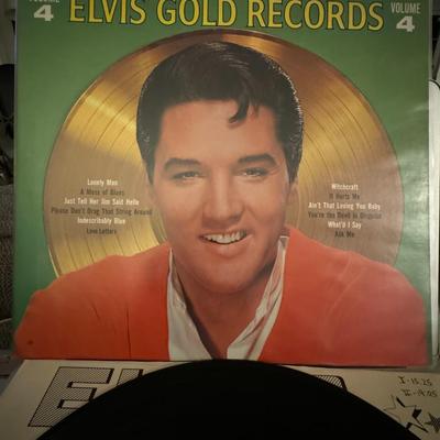 Sale Photo Thumbnail #40: The image shows the album Elvis' Gold Records Volume 4 by Elvis Presley. 
Here is information about this album:
Release Date & Label: RCA Victor released this greatest hits compilation in January 1968, in both mono (LPM 3921) and stereo (LSP 3921) formats