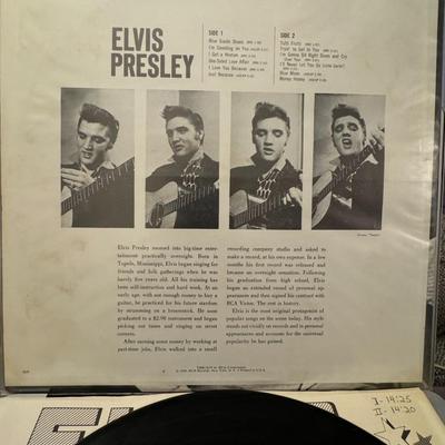 Sale Photo Thumbnail #62: Elvis Presley's self-titled debut album, released by RCA Victor. 
Here's more information about this iconic album:
Title and Artist: The album is simply titled "Elvis Presley" and features the legendary Elvis Presley.
Catalog Number: The specific version 