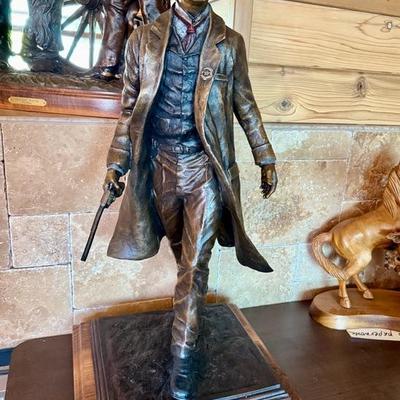 Vic Payne Bronze Wyatt Earp 'The Walk, Tombstone' 1881