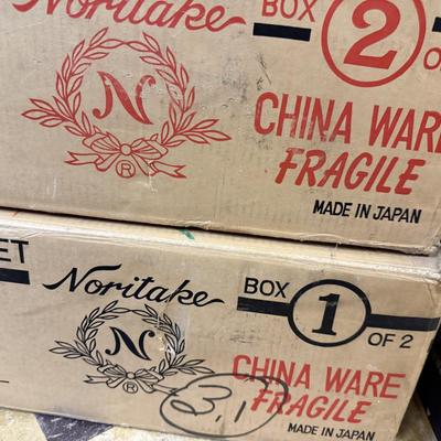 2 Unopened Boxes of Vintage Noritake Burlington China - 192 Pieces