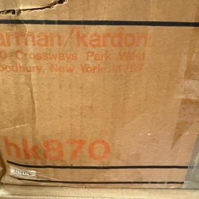 Harmon Kardon HK870 Stereo Amplifier in box