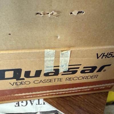 Vintage Rare In Box Quasar Stereo Video Cassette Recorder