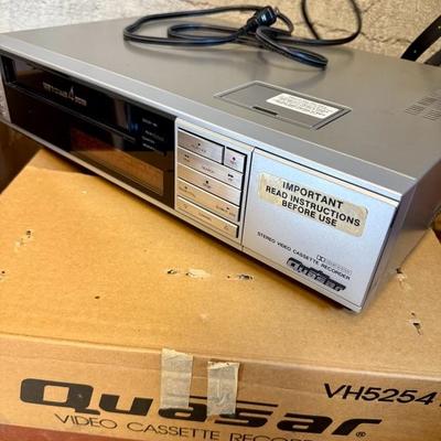 Vintage Rare In Box Quasar Stereo Video Cassette Recorder