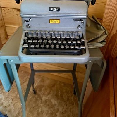 Vintage Royal Typewriter on Stand