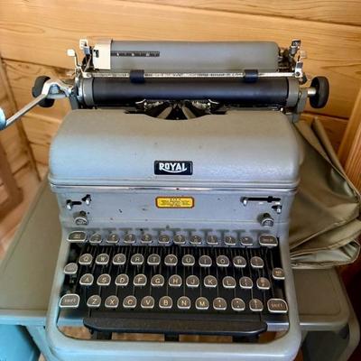 Vintage Royal Typewriter on Stand