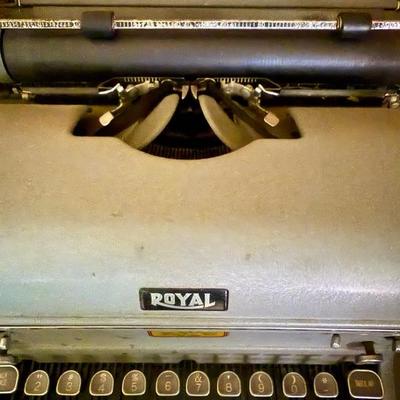 Vintage Royal Typewriter on Stand