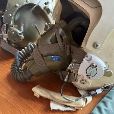 Vintage Air Force Fighter Pilot Helmets - Vietnam