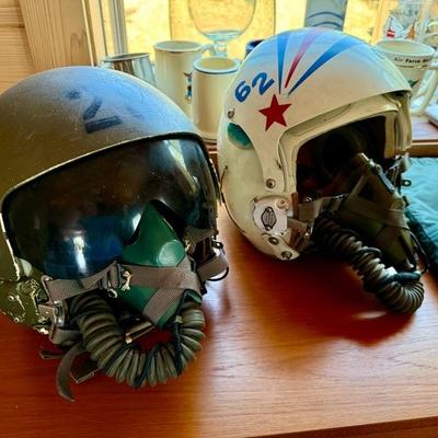 Vintage Air Force Fighter Pilot Helmets - Vietnam