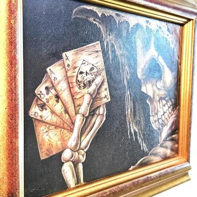Skeleton W/ Playing Cards Artwork