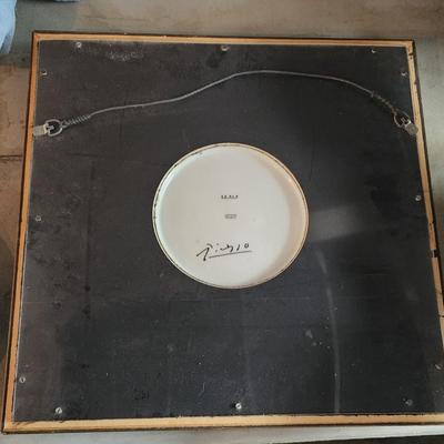 2 Picasso Line Drawings on Plates