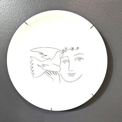 2 Picasso Line Drawings on Plates