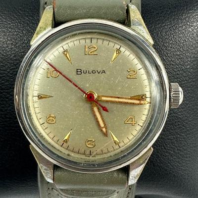 Lot 1: Men's Bulova Watch - Leather Band