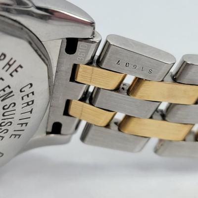 Lot 5: Breitling Chrono Cockpit Two-Tone Men's Watch - 18KT Gold Accents