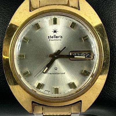 Lot 7: Stellaris Electronic Transistorized 'Q' Men's Watch