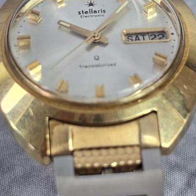 Lot 7: Stellaris Electronic Transistorized 'Q' Men's Watch