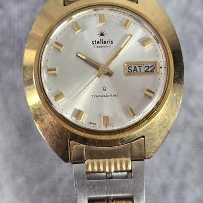 Lot 7: Stellaris Electronic Transistorized 'Q' Men's Watch