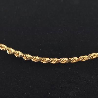 Lot 8: 14k Gold Necklace - 7g