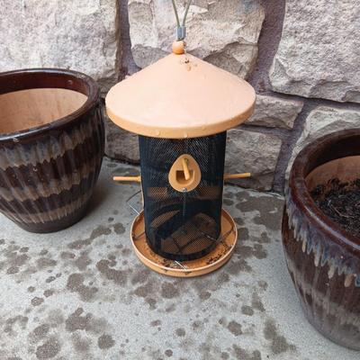 BIRD FEEDER BIRD FOOD FLOWER POTS AND MOREAND MORE