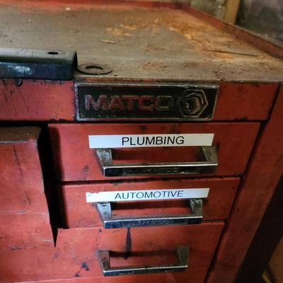 Vintage Matco 9 Drawer Tool Chest Cabinet