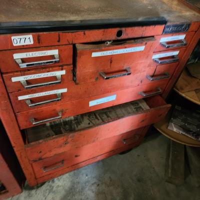Vintage Matco 9 Drawer Tool Chest Cabinet