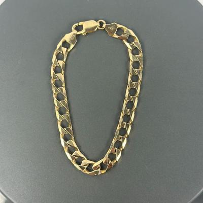 Lot 21: 14k Gold Link Bracelet - 22g