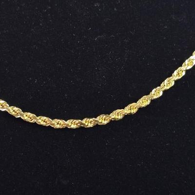 Lot 22: 14k Gold Necklace - 13g