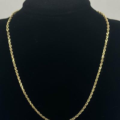Lot 22: 14k Gold Necklace - 13g