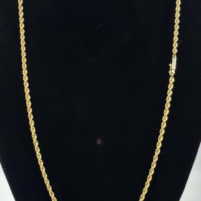 Lot 23: 14k Gold Necklace - 21g