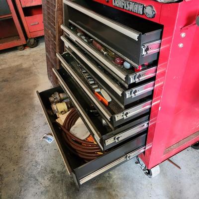 Craftsman 11 Drawer Tool Chest Cabinet 2 piece with Keys Cabinet 1