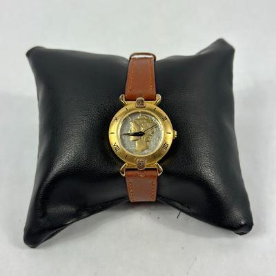 Lot 25: Lady Liberty Coin Women's Watch with Pigskin Band