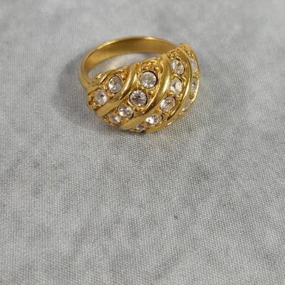 Lot 34: Lot of 4 Rings (Costume) / Ring Sizes Vary 6, 6.5, 7