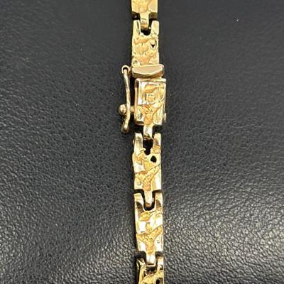 Lot 51: 14k Gold Bracelet - 7g