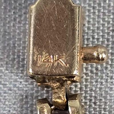 Lot 51: 14k Gold Bracelet - 7g
