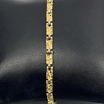 Lot 51: 14k Gold Bracelet - 7g