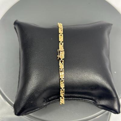 Lot 51: 14k Gold Bracelet - 7g