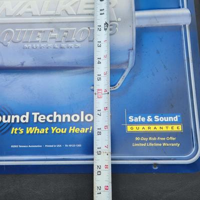 Metal Walker Muffler Sign