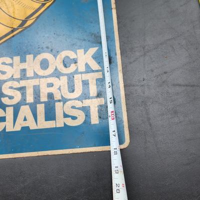 America Rides Monroe Shock & Struts Double Sided Metal Sign