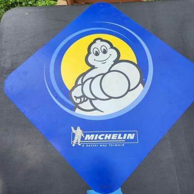 Michelin Man Tire Sign Sturdy Plastic Double Sided man Cave