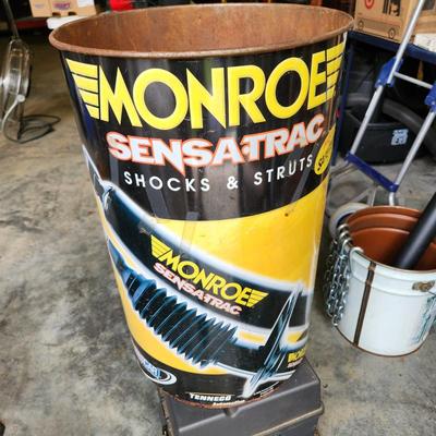 Monroe Reflex Shcoks & Struts Large Metal Can Garage Man Cave