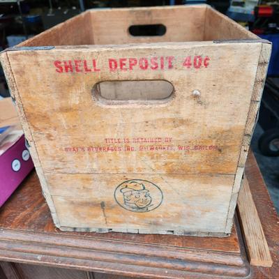 Graf's Premium Fine Beverages Milwaukee Wis. Wood Wooden Crate 1960 Southern Wooden Box Co. Jonesboro Ark