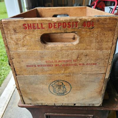 Graf's Premium Fine Beverages Milwaukee Wis. Wood Wooden Crate 1960 Southern Wooden Box Co. Jonesboro Ark