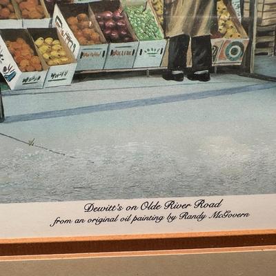 Randy McGovern Signed Print – Dewitt’s on Olde River Road, 1983